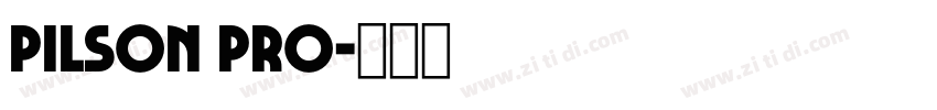 pilson pro字体转换
